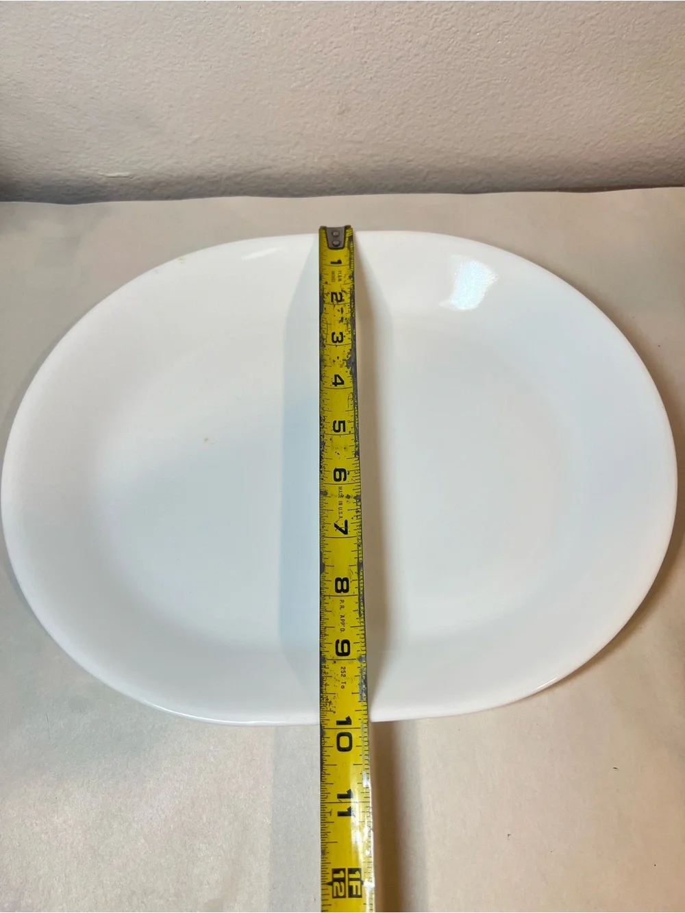 Corelle Classic “White Frost” Oval Serving Platter | Vitrelle | Chip Resistant